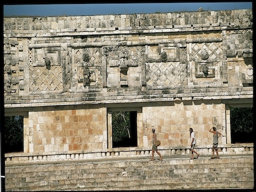 El "Cuadrángulo de las Monjas", en el Yacimiento de Uxmal, dedicado a Chaac (dios de la lluvia)