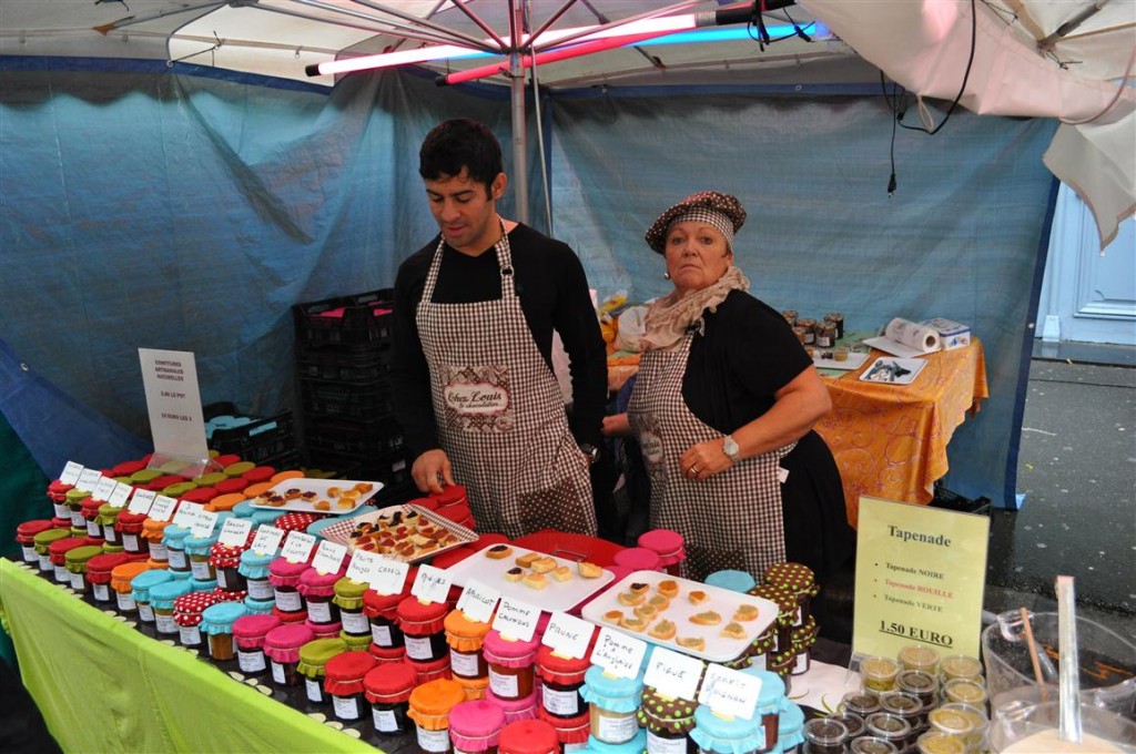 Mercado callejero en Rouen
