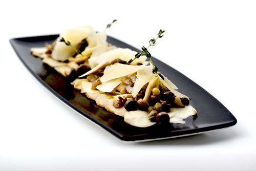 Carpaccio de hongos y setas